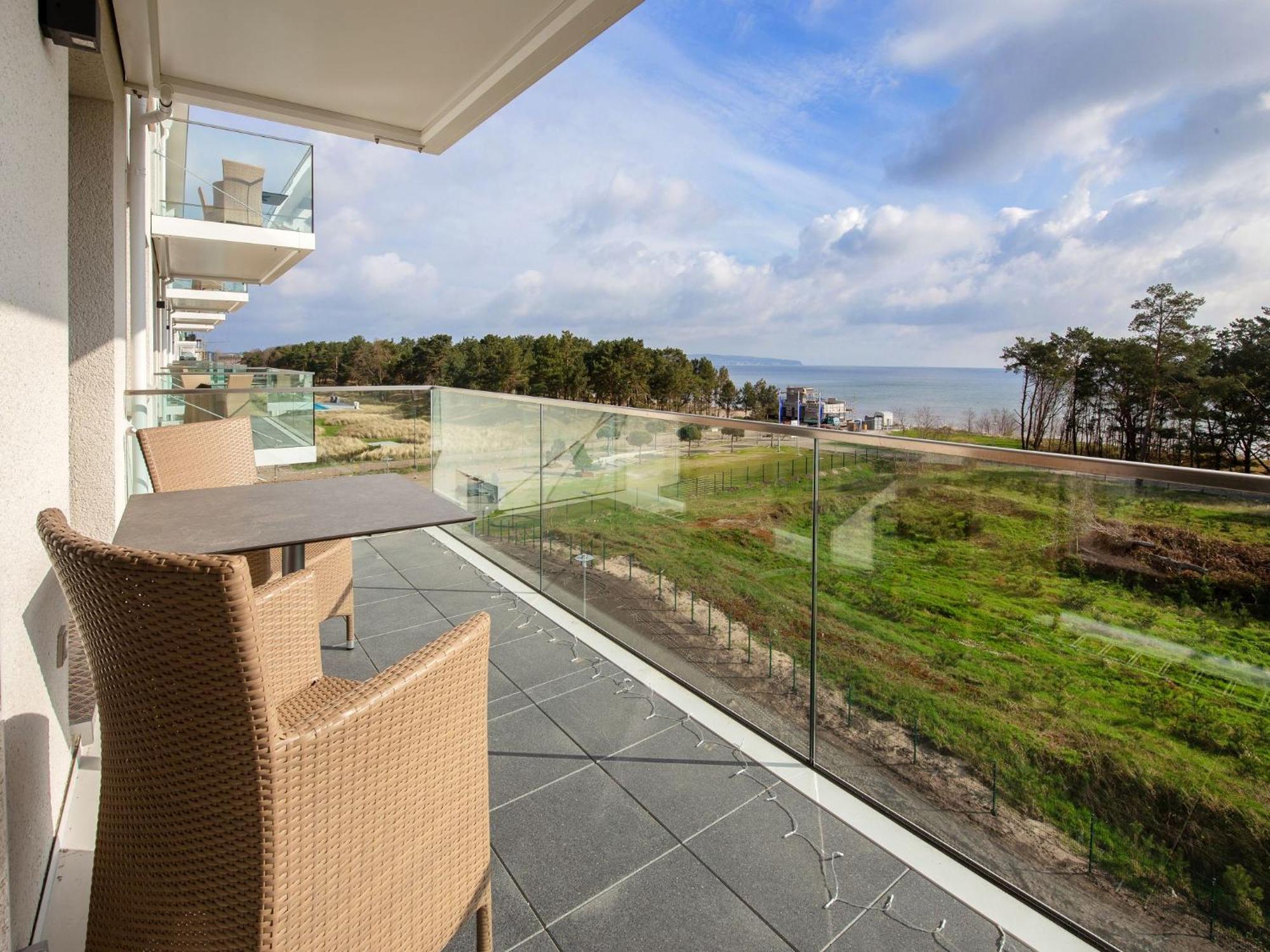 Duenenresidenz Prora - Ferienwohnung Mit Meerblick, 2 Schlafzimmern, Sauna Und Balkon Np-404 Binz Ngoại thất bức ảnh